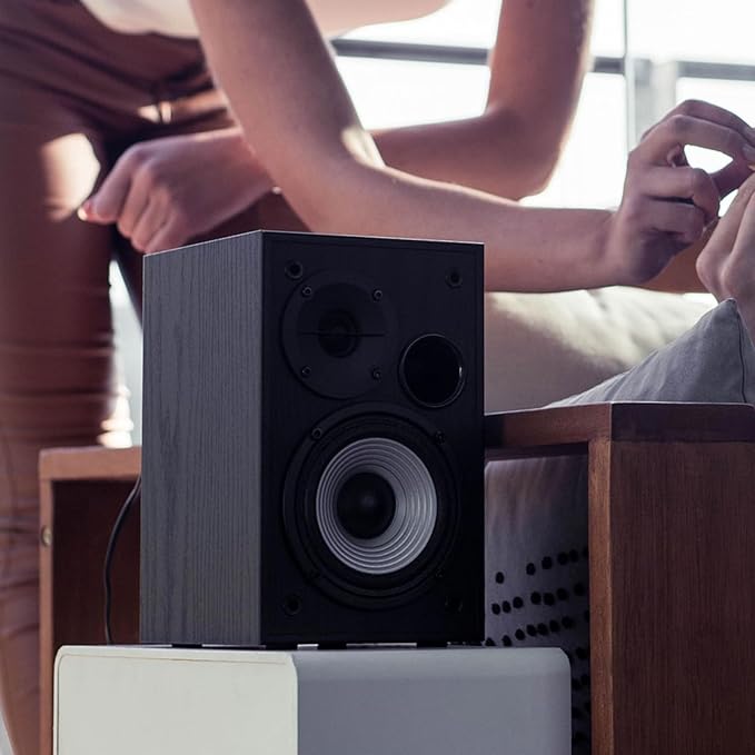 Edifier R980T 4 Active Bookshelf Speakers - 2.0 Computer Speaker - Powered Studio Monitor (Pair)