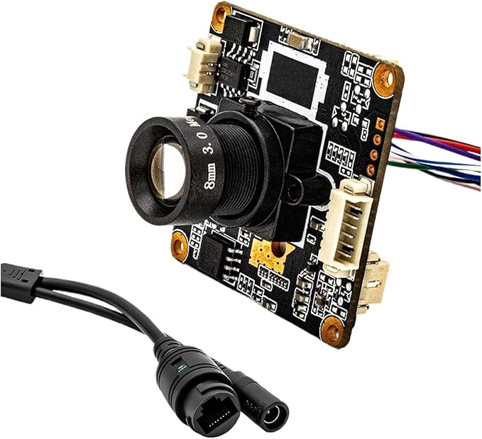 IP Network Camera Module Mini POE48V 3MP 25FPS Webcam 8mm 42 Degree M12 Mount Lens Safety HD Security Camera Board