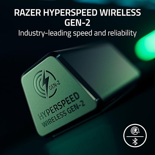 Razer BlackShark V3 Pro Wireless ANC Gaming Headset for PS5: Full Band Mic - 50mm Drivers - 2.4 GHz Bluetooth 3.5mm - Works with PC Mac Nintendo Switch Smartphone - Long Battery Life - White