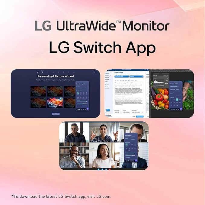 LG 34“ UltraWide IPS Monitor 21:9 WFHD (2560 x 1080) Display 100Hz Refresh Rate VESA DisplayHDR 400 HDR10 Flicker Safe USB Type-C HDMI DisplayPort Height/Swivel/Tilt Adjustable Stand White