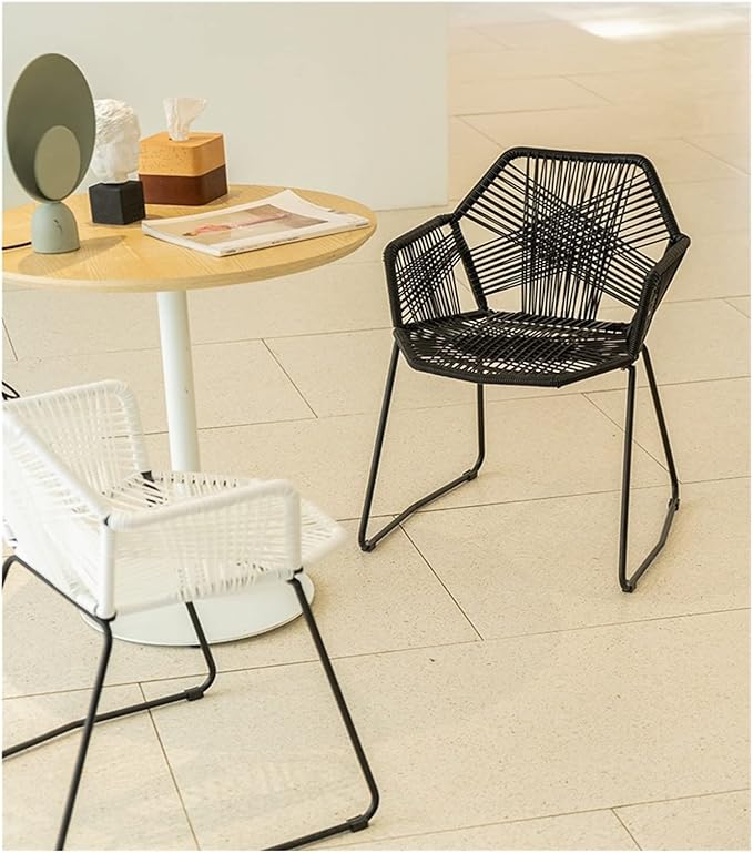 Adjustable Office Computer Chair with Armrest Outdoor Lounge Chair Coffee Chairs Dining Chairs Balcony Chair(Ore Yellow)
