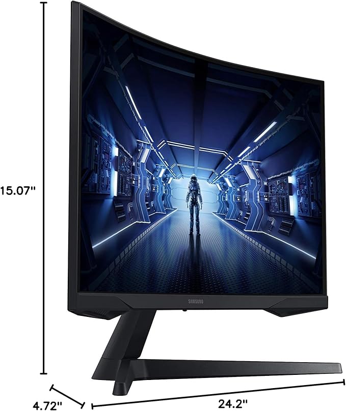 Samsung Odyssey G5 Series 27-Inch WQHD (2560x1440) Gaming Monitor 144Hz Curved 1ms HDMI Display Port FreeSync Premium (LC27G55TQWNXZA)
