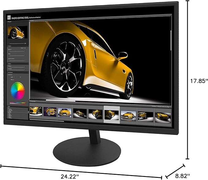 Sceptre E275W-1920 27 FHD 1080p 75Hz Monitor HDMI VGA Build-In Speakers Metal Black