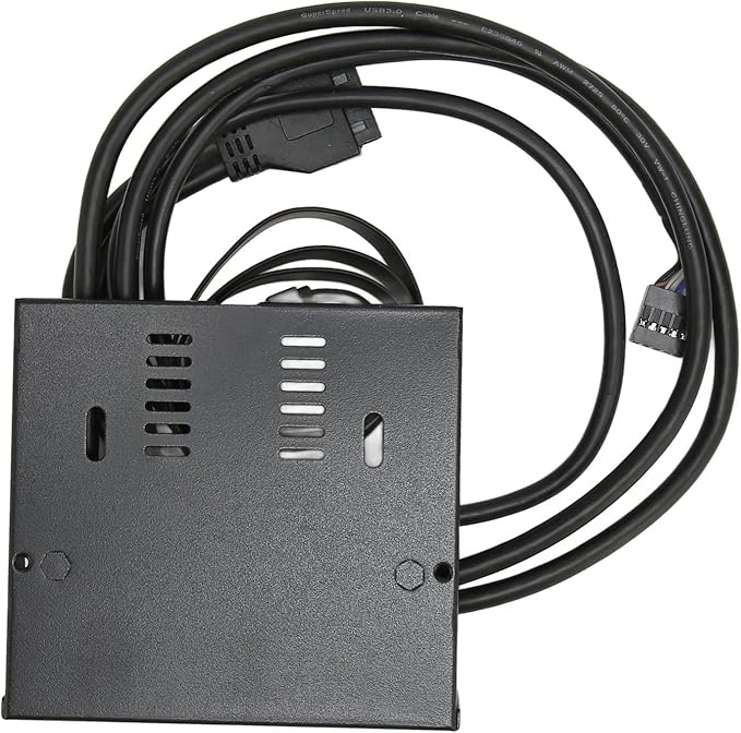 3.5 Inch Front Panel USB C Hub 10Gbps USB3.2 with 20Pin 2 Port USB 3.0 Hub and 3.5mm Audio Interface for 8 10 11