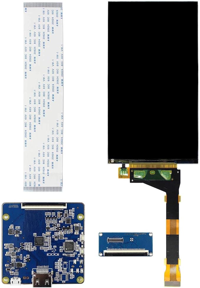VSDISPLAY for 3D Printer Replacement Display5.5 Inch LS055R1SX04 1440X2560 2K IPS LCD Screen with to Mipi LCD Controller Board