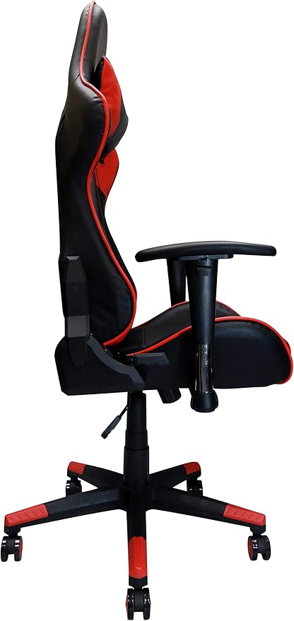 Nicer Furniture Racing Style Game Chair Reclining Gaming Chair Ergonomic Computer Chair for Gamer with Head Cushion and Adjustable Armrest (RED)