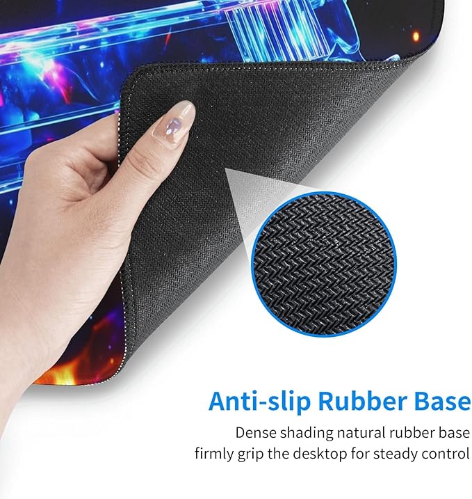 Handgun Desk Cover MatExtended Large Mouse PadComputer Laptop Mat Desk Decor for Office Game Home 30x16 Inch