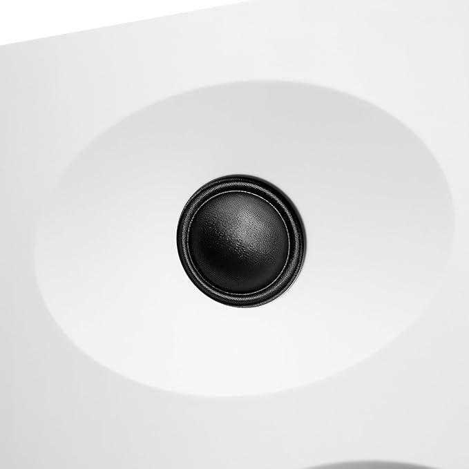 Bookshelf Speakers with Deep Bass 80W Max Output HiFi Gaming Computer Speakers 4 Desktop Audio System for Music Record Player RCA to 3.5mm Cable White Pair