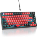 75 Percent Keyboard Gasket-Mounted with Sound Absorbing Pads 82-Key Compact Wired RGB Mechanical Gaming Keyboard Hot-Swap Socket for Win Milan