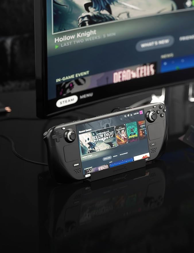 SABRENT Docking Station Compatible with Steam Deck 7-in-1 Dock with M.2 SSD Slot HDMI 2.0 4K@60Hz Gigabit Ethernet Dual USB-A 3.2 and Single USB 2.0 Ports with 90W USB-C Charging Port