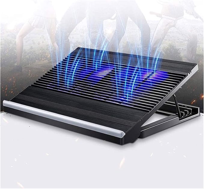 Laptop Cooling Pad 2 Fans Up to 17.3 Inch Heavy Notebook Cooler Blue LED Lights 2 USB Ports (Color : A) (B)