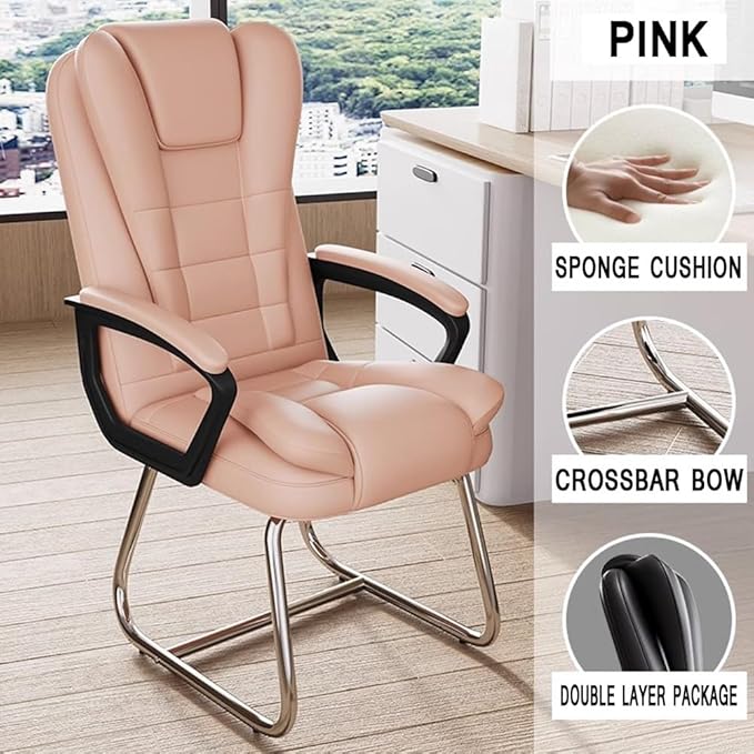 High Back Ergonomic Fabric Gaming Chair with Double Seat Cushion Design for Office Meeting Room Gray
