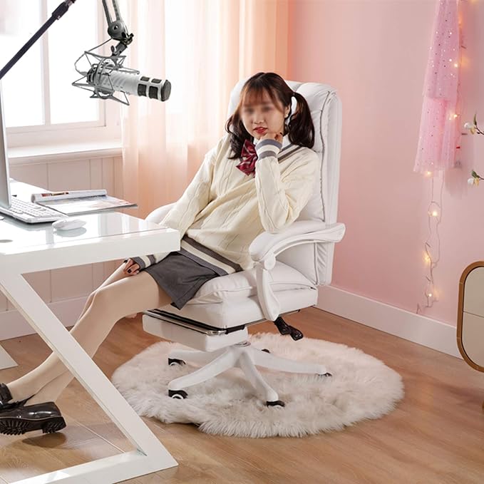 Desk Chair Massage Gaming Chair with Adjustable Armrests Support Rotation Seat for Sitting Room Reading Room Clothing Store(Size:42 * 72-108CMColor:Pink)