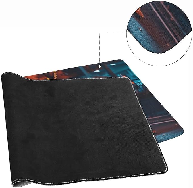 Large Mouse Pad JDM Cars NSX Night Driving Desk Mat Computer Accessories Gaming Office Organizers Supplies Decor Essentials Keyboard Pads for Desk Rubber 40x90cm
