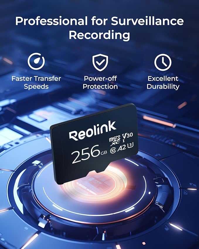 REOLINK Duo 2 WiFi with 256GB microSD Card Bundle 180° FOV Dual-Lens Camera WiFi 6 Supported Local Storage
