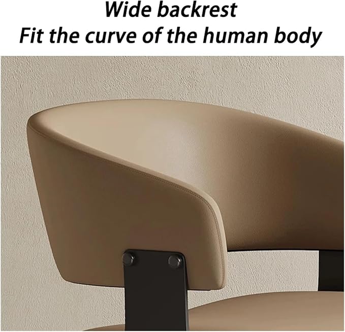 Adjustable Office Computer Chair with Armrest 1pcs Modern Simple Design Comfortable Lounge No Armrests Dining Chair Home Furniture(White)