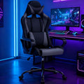 Gaming Chairs for Adults Kids High Back PC Gamer Chairs with Back Support &amp Pillow Cheap Ergonomic Computer Desk Chair for Home Office Grey
