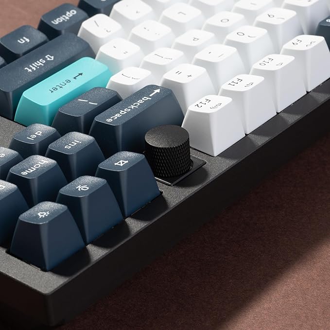 Keychron Q3 Max Wireless Custom Mechanical Keyboard Full Aluminum 2.4 GHz Bluetooth QMK TKL Layout RGB with Hot-swappable Gateron Banana Switch Compatible with Mac Windows Linux