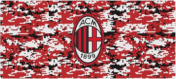Head Case Designs Officially Licensed AC Milan Digital Camou Crest Logo 37.4 x 15.75 x 0.16 inches (900 x 400 mm) - XL Gaming Office Desk PC Keyboard Mouse Mat Pad