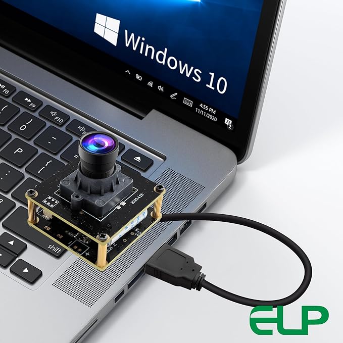 ELP Ultra HD 20MP USB3.0 Camera Module for Computer Mini UVC 3840P USB3.0/2.0 Lightburn Cameras for Windows Linux Mac Pi Wide Angle 95°(H) AR2020 4K 30FPS Webcam Board for PC Laptop Jetson Nano