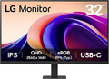 LG 32U631A-B 32-inch QHD (2560 x 1440) IPS Computer Monitor 100Hz 5ms HDR10 Reader Mode Flicker Safe HDMI USB Type-C 15W PD Black
