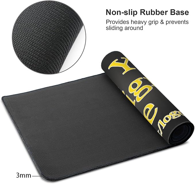 Custom Mouse Pad Personalized Mouse Pad with Your Photo Design Non-Slip Waterproof Customized Desk Pad Suitable for Office Gaming(35.5L x 16W inches)