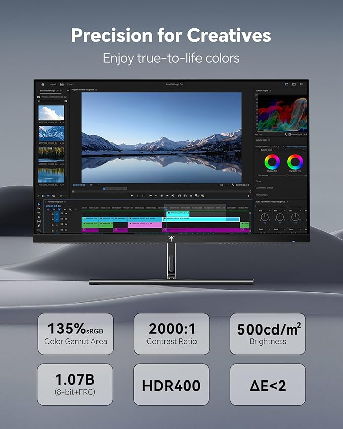 KTC 27 Inch 5K Monitor 5120 x 2880 5K2K Monitor with 65W Type-C Port Dual Mode Computer Monitors Compatible with Mac mini IPS Panel HDR 400 217 PPI 135% sRGB Tilt H27P3 (Renewed)