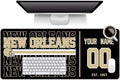 ANTKING New Orleans Mouse Pad Custom Name and Number Desk Pad for Men Women Youth Gifts