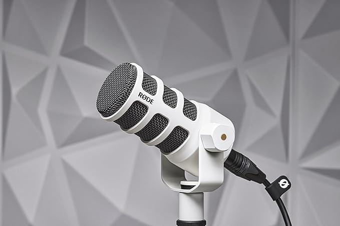 RØDE PodMic Cardioid Dynamic Broadcast Microphone - White