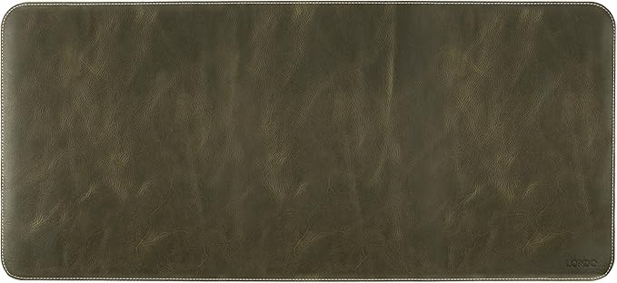 Londo Top Grain Leather Extended Mouse Pad – Large Desk Mat for Office &amp Gaming Smooth Writing Surface Non-Slip Base Durable &amp Stylish Workspace Accessory