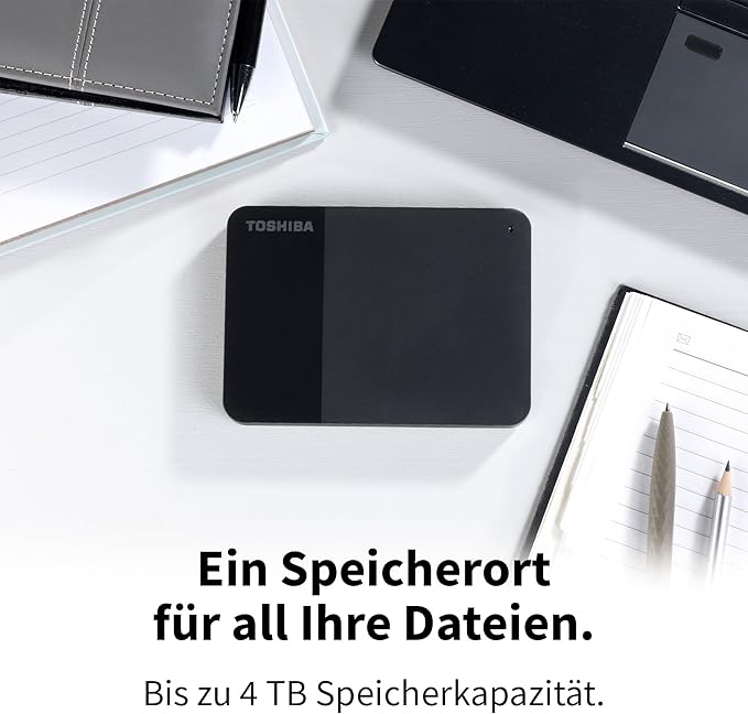 Toshiba 2TB Canvio Ready – 2.5 inch Portable External Hard Drive with SuperSpeed USB 3.2 Gen 1 Compatible with Microsoft Windows 7 8 and 10 Black (HDTP320EK3AA)