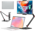 Wireless Portable Monitor for Laptop 15.6 Portable Monitor with Battery-1080P FHD Second Screen for Home &amp Office AirPlay &amp Miracast Casting No Cables or Drivers Needed(with Stand)