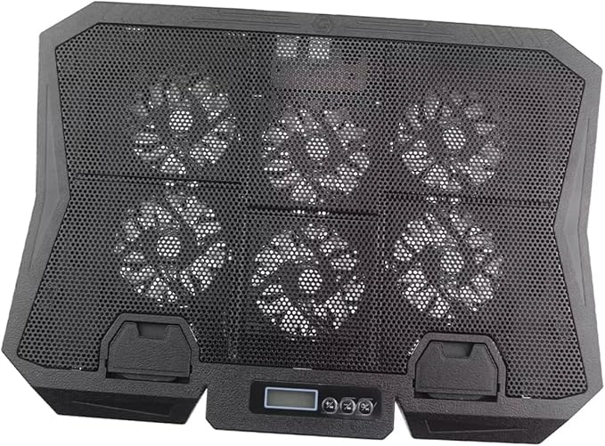 Laptop Cooling Pad Quiet Fans Height Laptop Stand Portable Desktop Cooler for Gaming and Travel Use Noise Design for