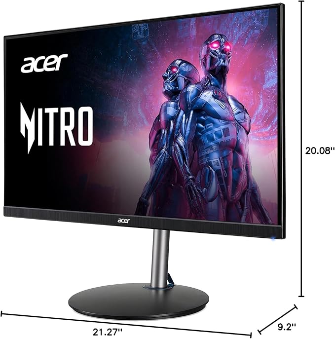 acer Nitro XFA243Y Sbiipr 23.8” Full HD (1920 x 1080) VA Gaming Monitor | AMD FreeSync Premium Technology | 165Hz Refresh Rate | 1ms VRB | HDR 10 | 1 Display Port 1.2 &amp 2 HDMI 2.0 PortsBlack