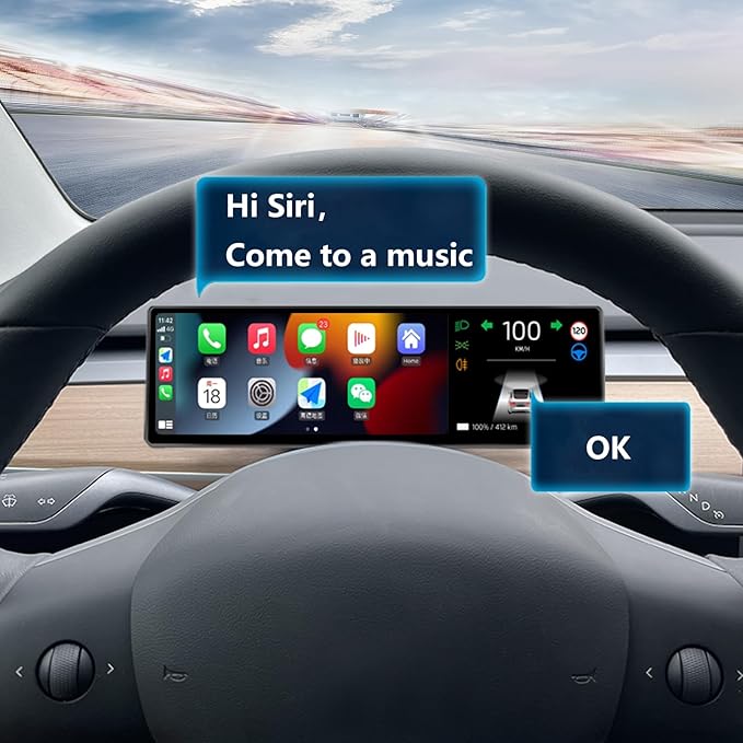 Head Up Display for Tesla Model 3 2017-2023 Model Y 2020-2024 with Front Camera