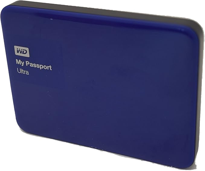 WD 1TB My Passport Ultra USB 3.0 Secure Portable External Hard Drive Blue (WDBGPU0010BBL-NESN) [Old Model]