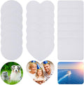 Nezyo 21 Pieces Sublimation Mouse Pad Blanks Non Slip Rubber Blank Pad Round Rectangle Heart Shaped Mouse Pad for DIY Crafts Transfer Heat Press Printing