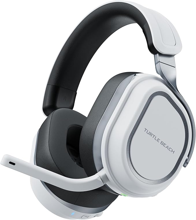 Turtle Beach Stealth 700 Gen 3 Wireless Multiplatform Amplified Gaming Headset for PS5 PS4 PC Mobile – 60mm Drivers AI Noise-Cancelling Mic Bluetooth 80-Hr Battery Dual Transmitters – White