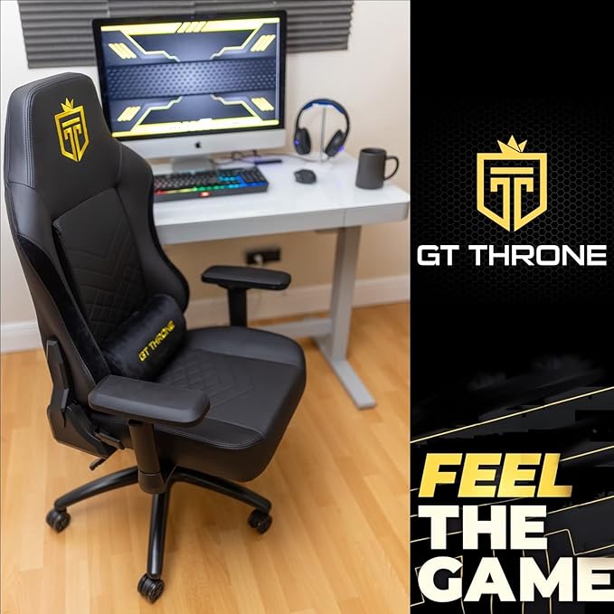 Gaming Chair – Big and Tall Reclining Computer Chair with 3D Armrests Adjustable Backrest Ergonomic Support Holds Up to 300 lbs – Premium Gamer Seat