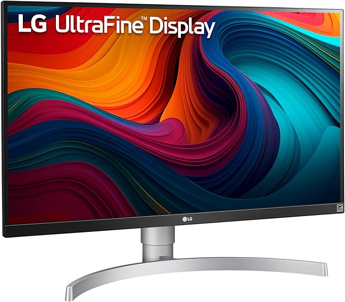 LG 27UK650-W 27” Inch UHD (3840 x 2160) IPS Display with HDR 10 sRGB 99% Color Gamut AMD FreeSync Technology 3-Side Virtually Borderless Design