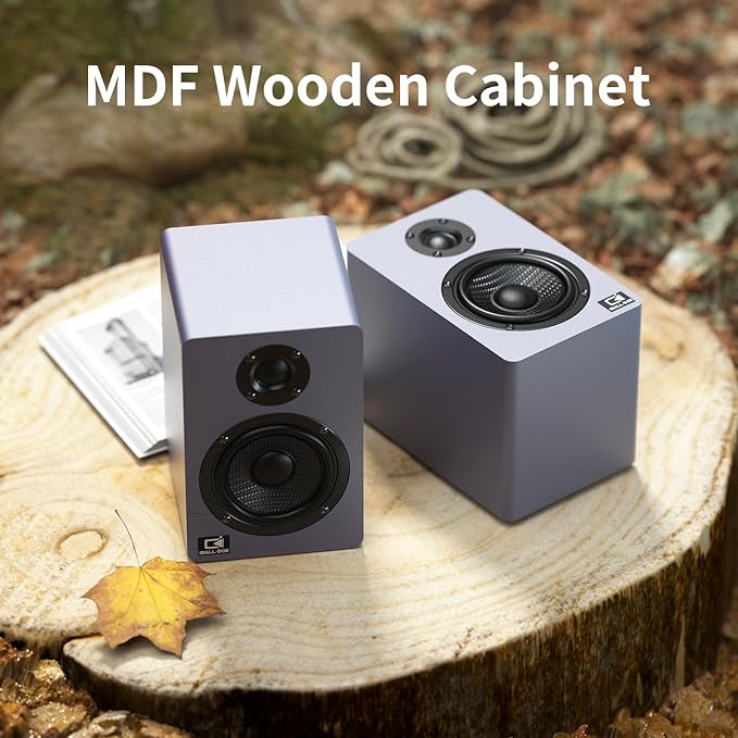 60W Computer Speakers for Desktop PC DSP Bluetooth 5.3 24-Bit Optical USB-C AUX Silk-Dome Tweeter Carbon-Fiber Driver Desk Speakers for Laptop/Mac/Monitor Slate Blue