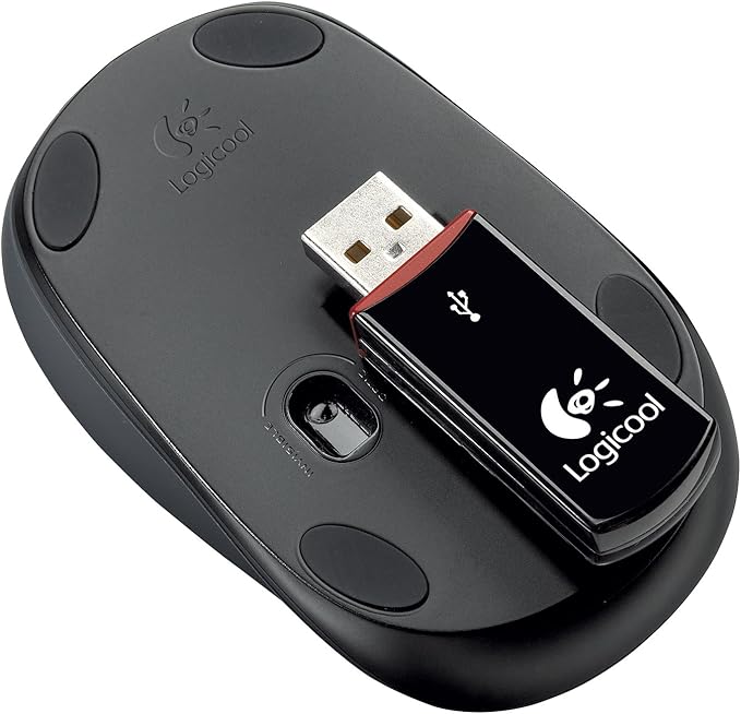 Logitech V220 Cordless Optical Mouse for Notebooks (Scarlet Red)