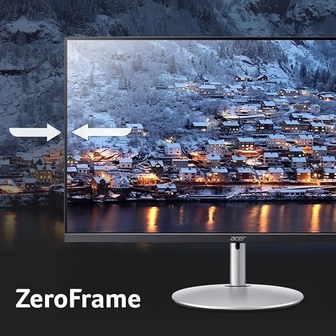 acer SH273 P1si 27 IPS Full HD (1920 x 1080) Zero-Frame Gaming Office Monitor | AMD FreeSync Technology | Up to 144Hz Refresh | 1ms (VRB) | Tilt Height Adjustment &amp Swivel | HDMI &amp VGA Ports