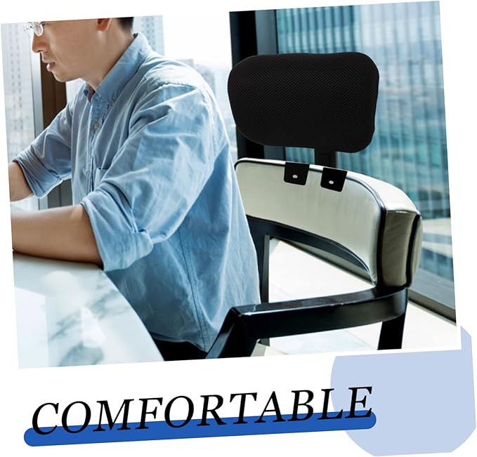 Operitacx 1set Ergonomic Adjustable Headrest for Office Chair Neck Support Cushion Height and Angle Suitable for Home and Work Use Easy Installation