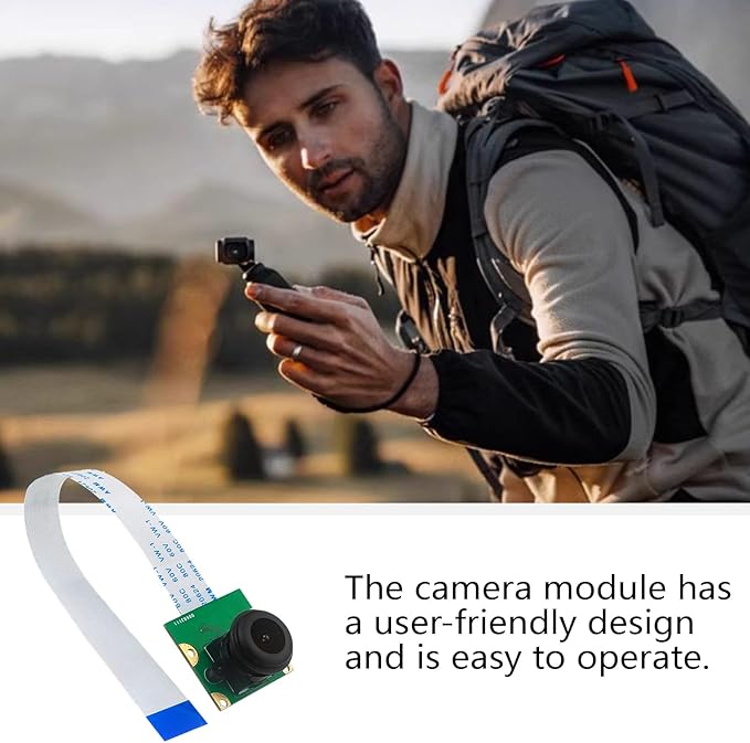Cameras ModuleHighly Definition 8MP Camera Module 77/130/200 Degree Camera Module for RPi 5 Webcam IMX219 with Ribbon Cable Webcam（B#2