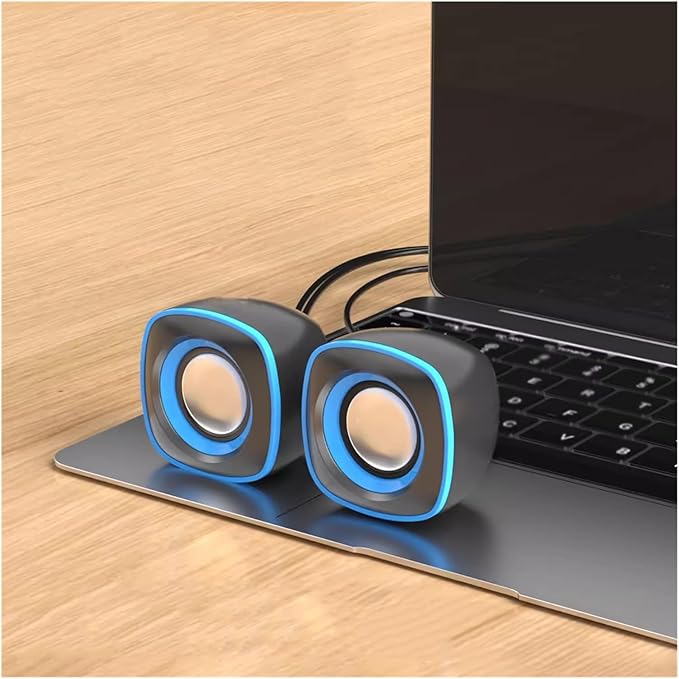 Computer Audio Desktop Home Wired Speaker Portable Small Subwoofer(D)