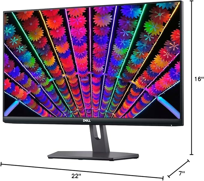 Dell E24 Series Monitor - 24 inch IPS LED FHD 100Hz - AMD FreeSync - VESA 16:9 Monitor Response Time Low Blue Light Flicker Free Anti-Glare 1 x DisplayPort 1 x HDMI 1 x VGA Black
