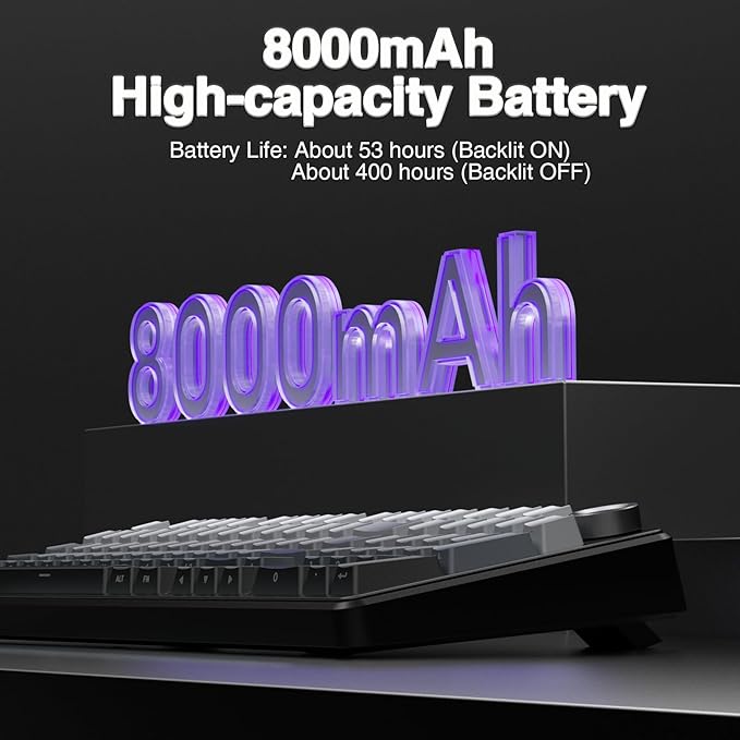 AULA F99 Pro Wireless Mechanical Keyboard with KnobGasket StructureTri-Mode BT5.0/USB-C/2.4GHz Hot Swappable KeyboardCreamy SoundRGB Backlit PBT Keycaps Computer Gaming Keyboards