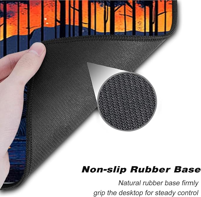 Keyboard Wrist Rest SetMemory Foam Wrist Support Mouse Pad31.5x11.8 Desk Mat for Comfortable Typing &amp Pain ReliefNon-Slip Base for Office &amp Home Use - Sunset