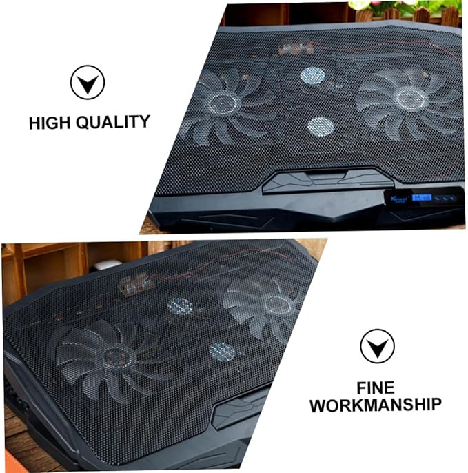 Artibetter Silent Fan Laptop Radiator Cooling Pad with Stand Stable Skid Feet Compatible with Notebooks for Office Gaming and Home Use